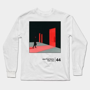 Huis clos - Minimal Style Graphic Artwork Long Sleeve T-Shirt